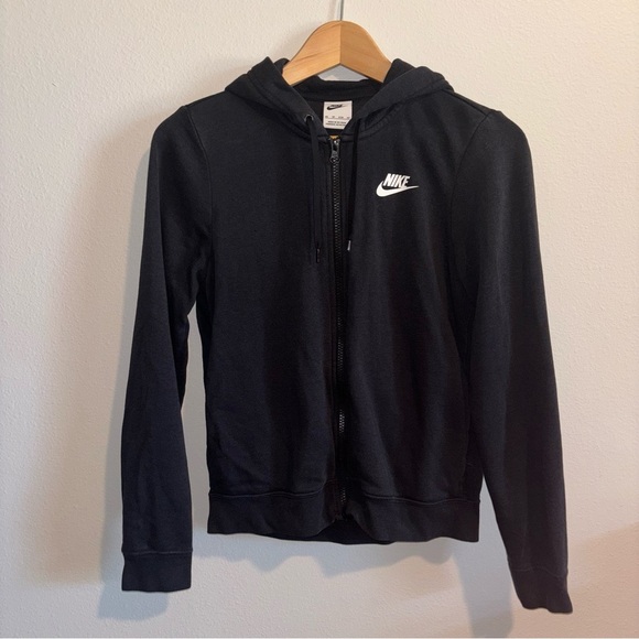 Nike Tops - Nike Black Full-Zip Hoodie XS